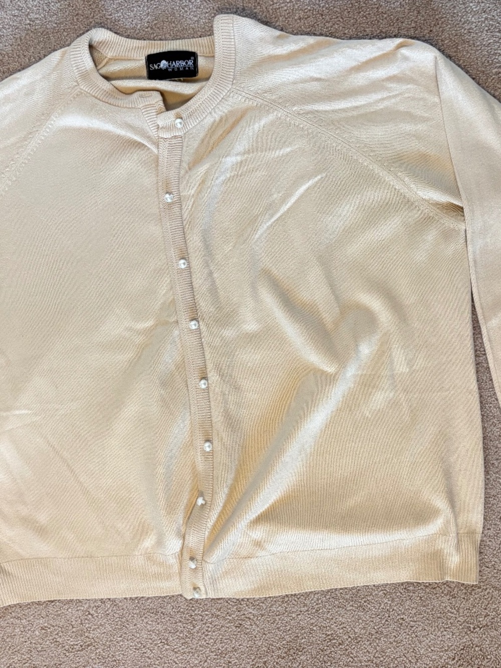 Sweater set - size 1X - ss sweater top/ls sweater Sag Harbor